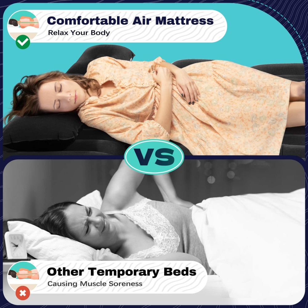 PVC Inflatable mattress,Black Inflatable mattress